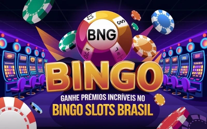 on image text 'Bingo Slots: Ganhe Prêmios Incríveis no Bingo Slots Brasil'