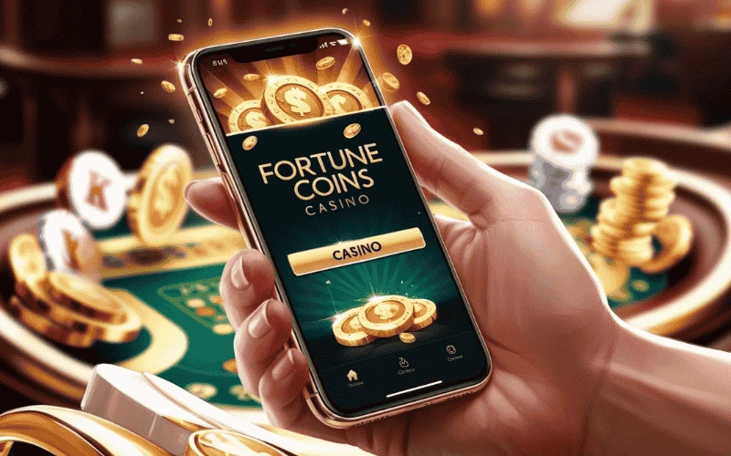 on image text 'FORTUNE COINS CASINO'